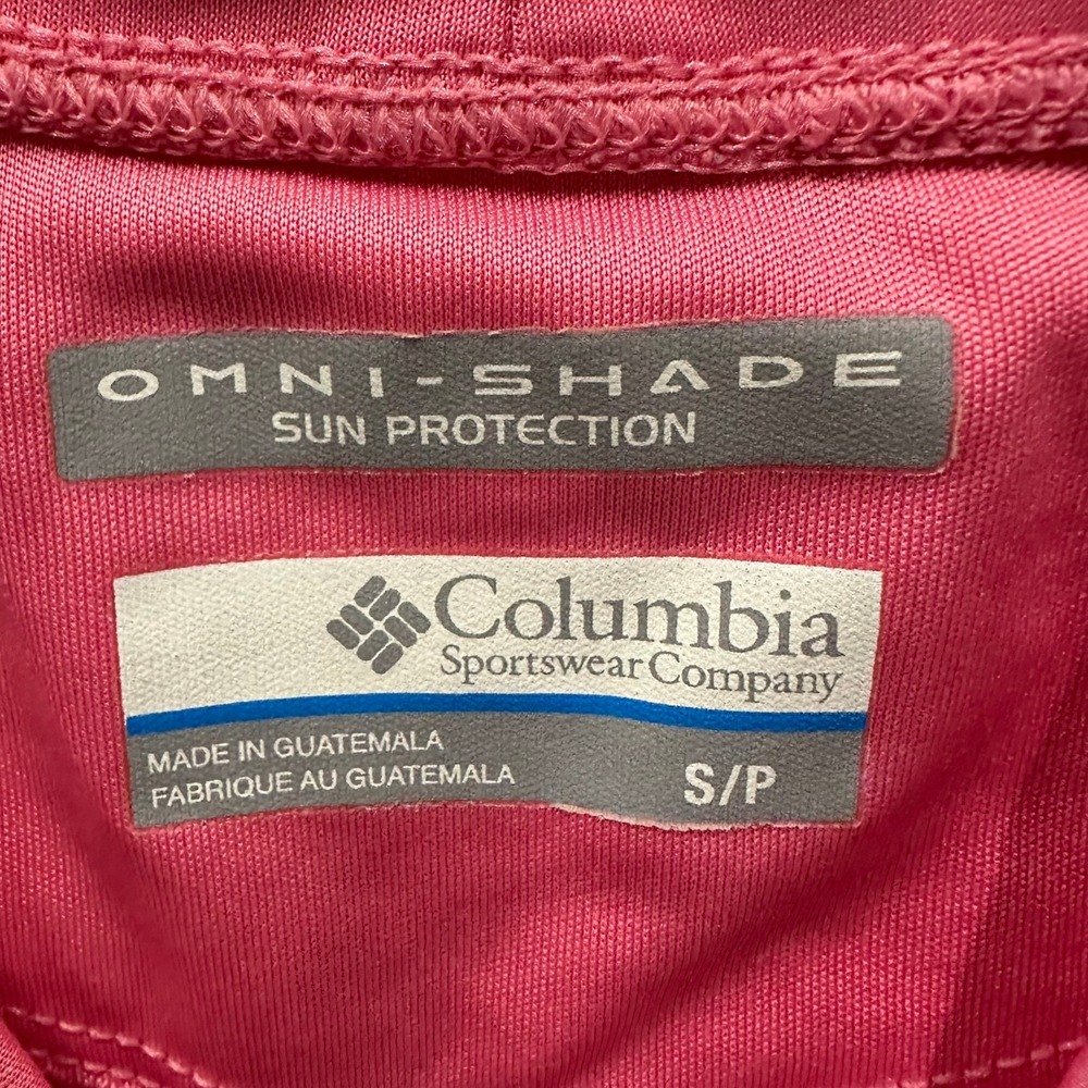 Columbia Shirt Womens Size S Pink PFG Omni-Shade Long Sleeve Athletic Fishing - Picture 4 of 7